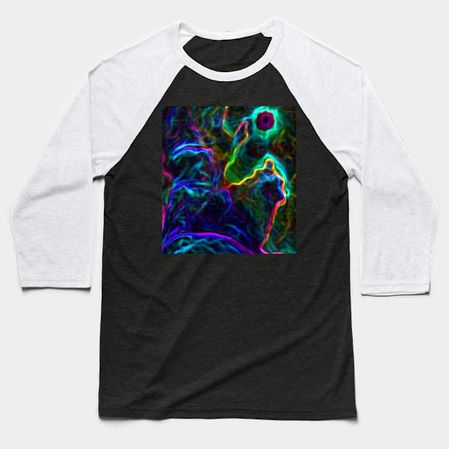 Black Panther Art - Glowing Edges 110 Baseball T-Shirt by The Black Panther
